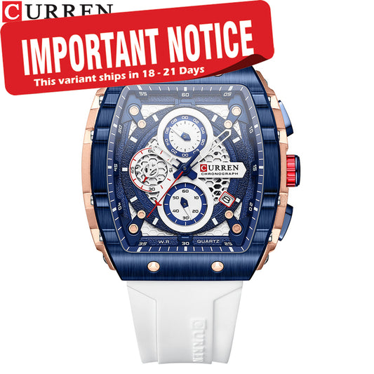 Curren 8442 Chronograph White