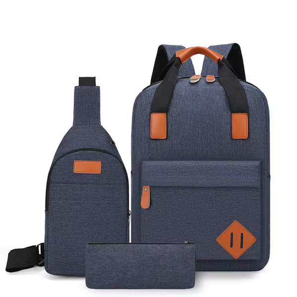 3 Piece Laptop Backpack