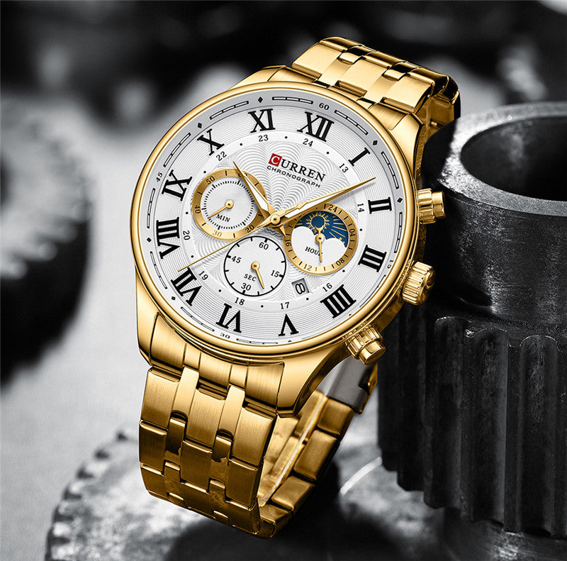 Curren shop gold watch